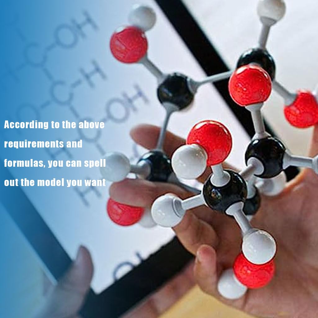 PATPAT Chemistry Molecular Model Kit 267 pcs for Teaching with Ball and Stick Design | Science Learning Set