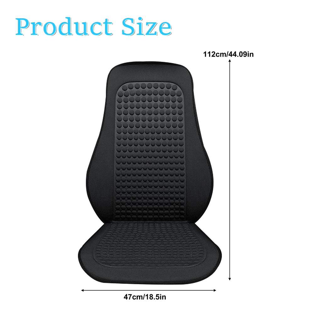 STHIRA Cooling Seat Pad for Cars with Massage Backrest and Non Skid Ice Silk Design | Universal Fit