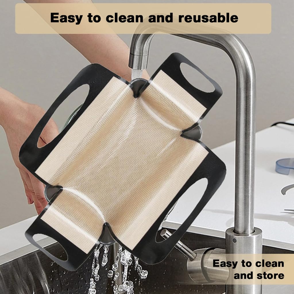 ZIBUYU Silicone Bread Loaf Pan Liner for 9x5 in Pans with 4 Handles and Non Stick Surface