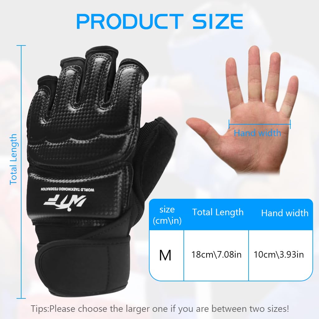 Optifit Boxing Gloves for Thai Training with Fingerless Open Palm and Wrist Support | Adjustable Closure for Martial Arts and Fitness