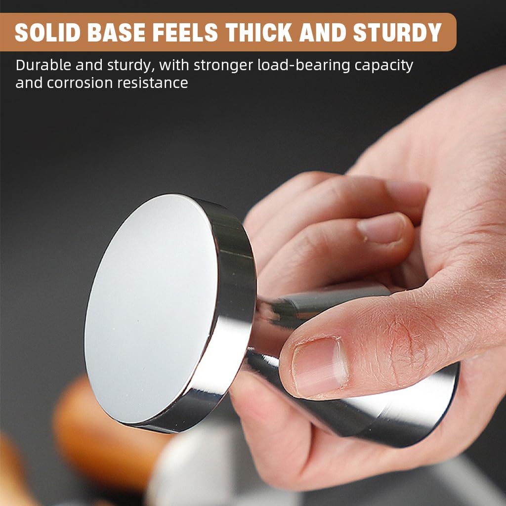 Supvox Coffee Tamper for Espresso with Ergonomic Handle and 51mm Stainless Steel Base | Barista Tool
