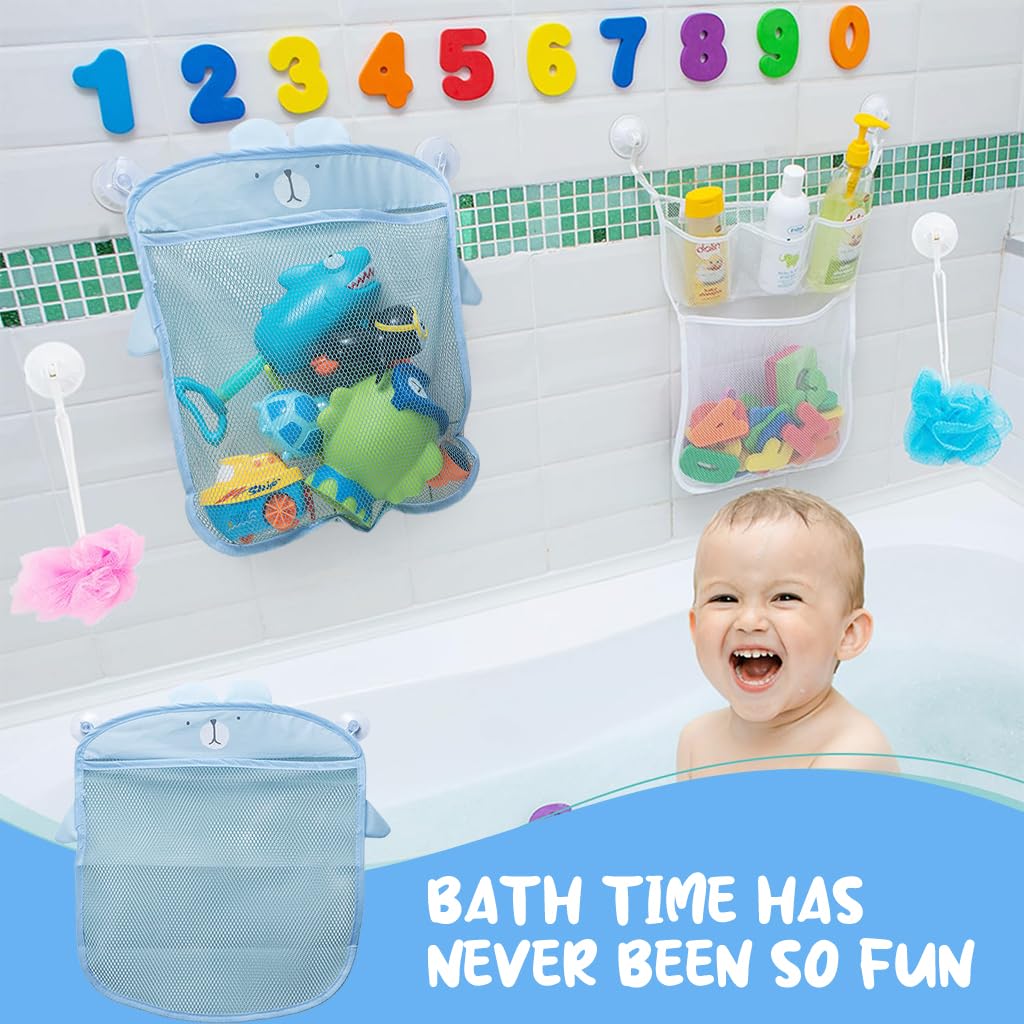 PATPAT Bathroom Shower Caddy Bag for Toiletries with Dual Hanging Loops and Quick Dry Mesh