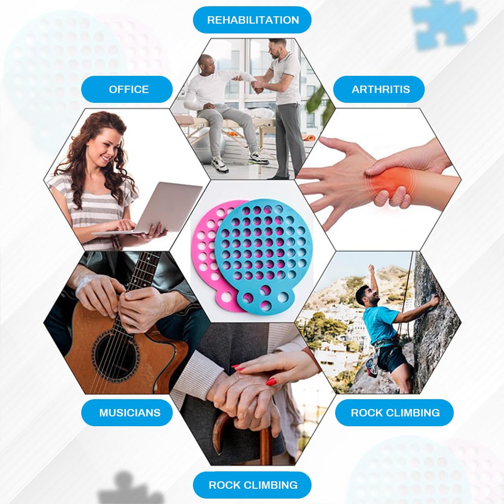 Proberos Finger Stretcher for Hand Therapy and Grip Exercise 2 Pack Silicone Equipment