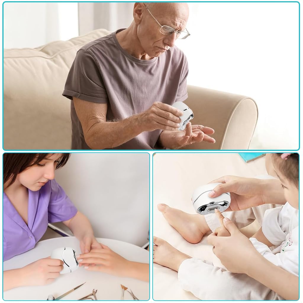 ZIBUYU Baby Nail Cutter for Newborns with Quiet Electric Trimmer and Built in Nail Dust Bin | Battery Operated Portable Design