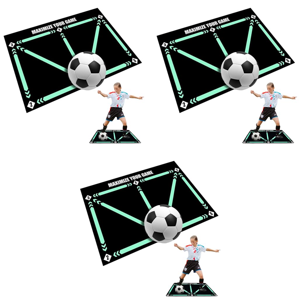 Proberos Kids Football Training Mat for Soccer Skill Practice 23.6x35.4 in with Anti Slip Diatom Mud