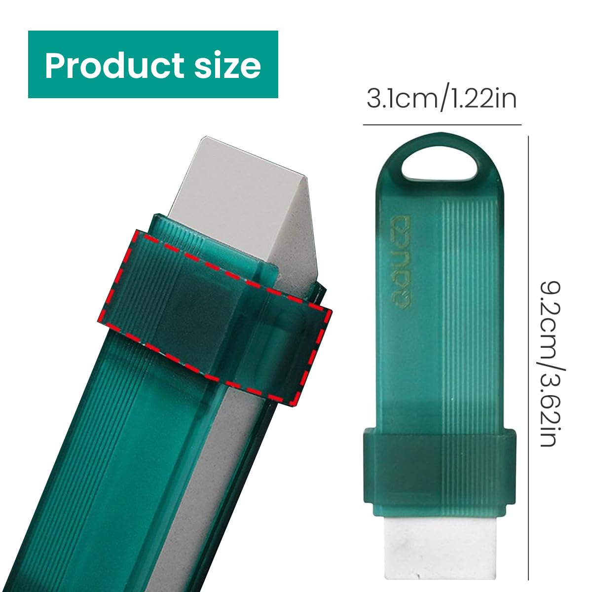 Supvox Cleaning Stick for Kitchen and Stainless Steel Surfaces featuring Waterless Use | Compact Reusable Stain Remover