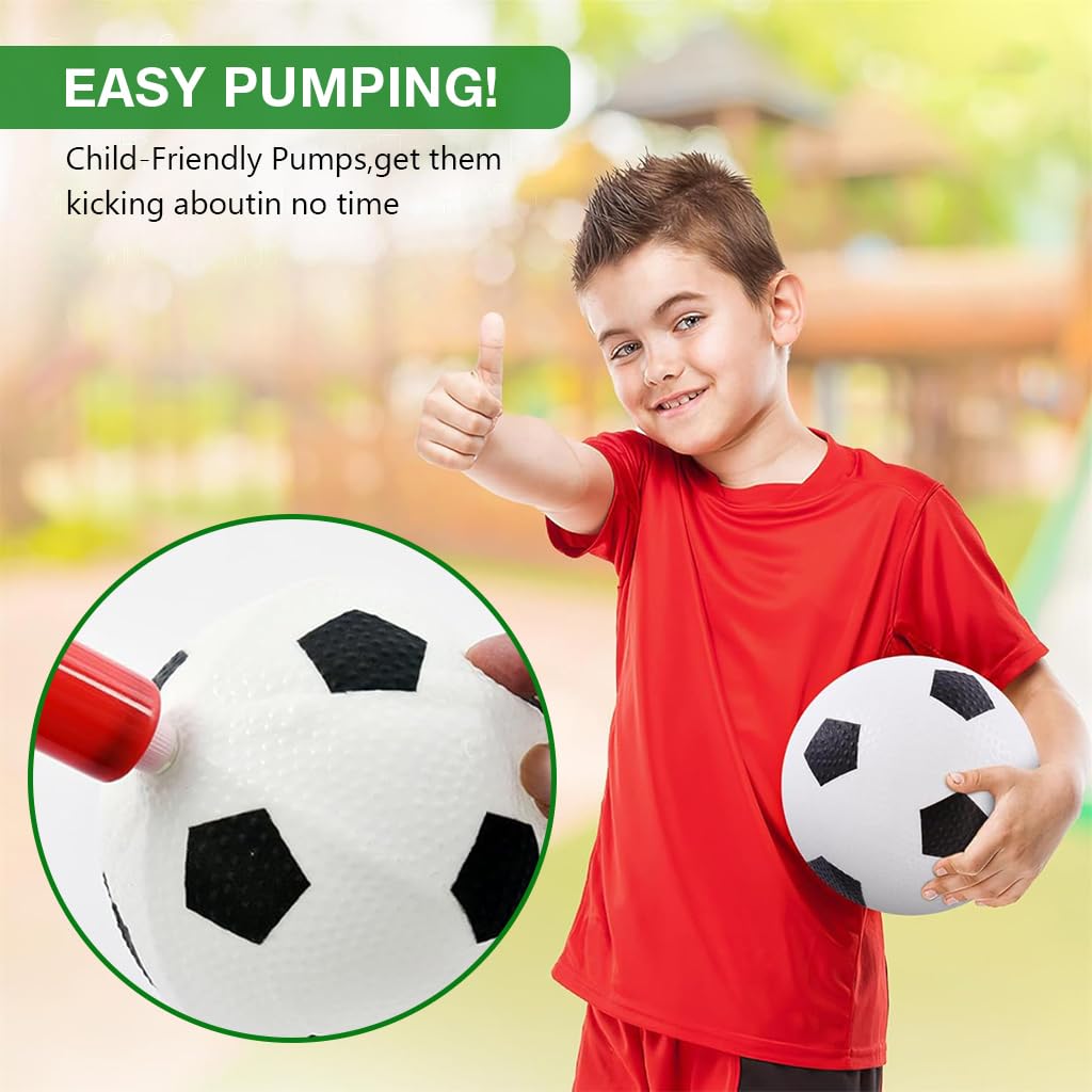 Proberos Football Goals Kit for Backyard Play with 37.4x27.6in Nets and Inflatable Ball | Easy DIY Assembly for Kids