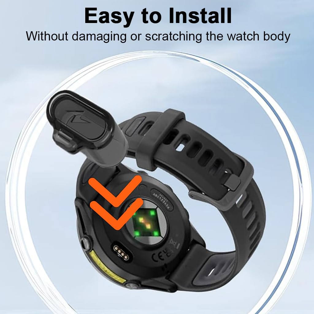 ZORBES Charger Port Protector for Garmin Fenix Series featuring Anti-Lost Fit | 10 Pack Silicone Dust Plug
