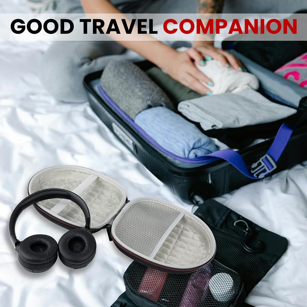 ZORBES Headphone Travel Case for Sony and JBL featuring EVA Hard Shell and 19.5x23 cm Size