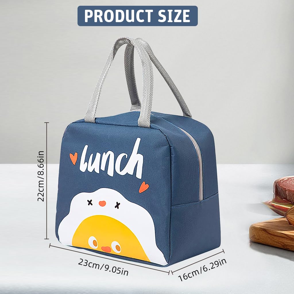 Zibuyu Lunch Bag for School and Office with Aluminum Film Insulation 23x16x22cm | Waterproof Oxford Cloth for Kids and Adults