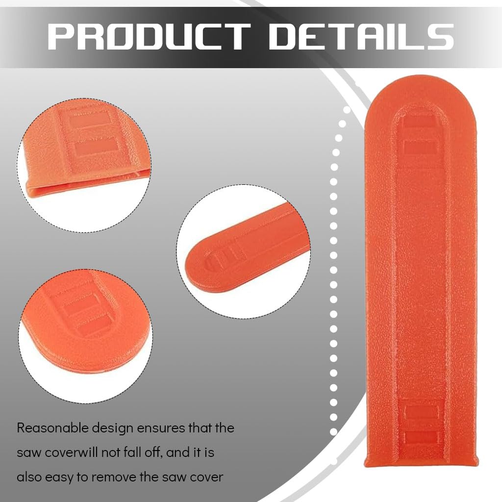 HASTHIP Chainsaw Bar Protector Cover for 12 in Chainsaw featuring Anti Slip Grip | Universal Fit Sheath for Safe Blade Storage