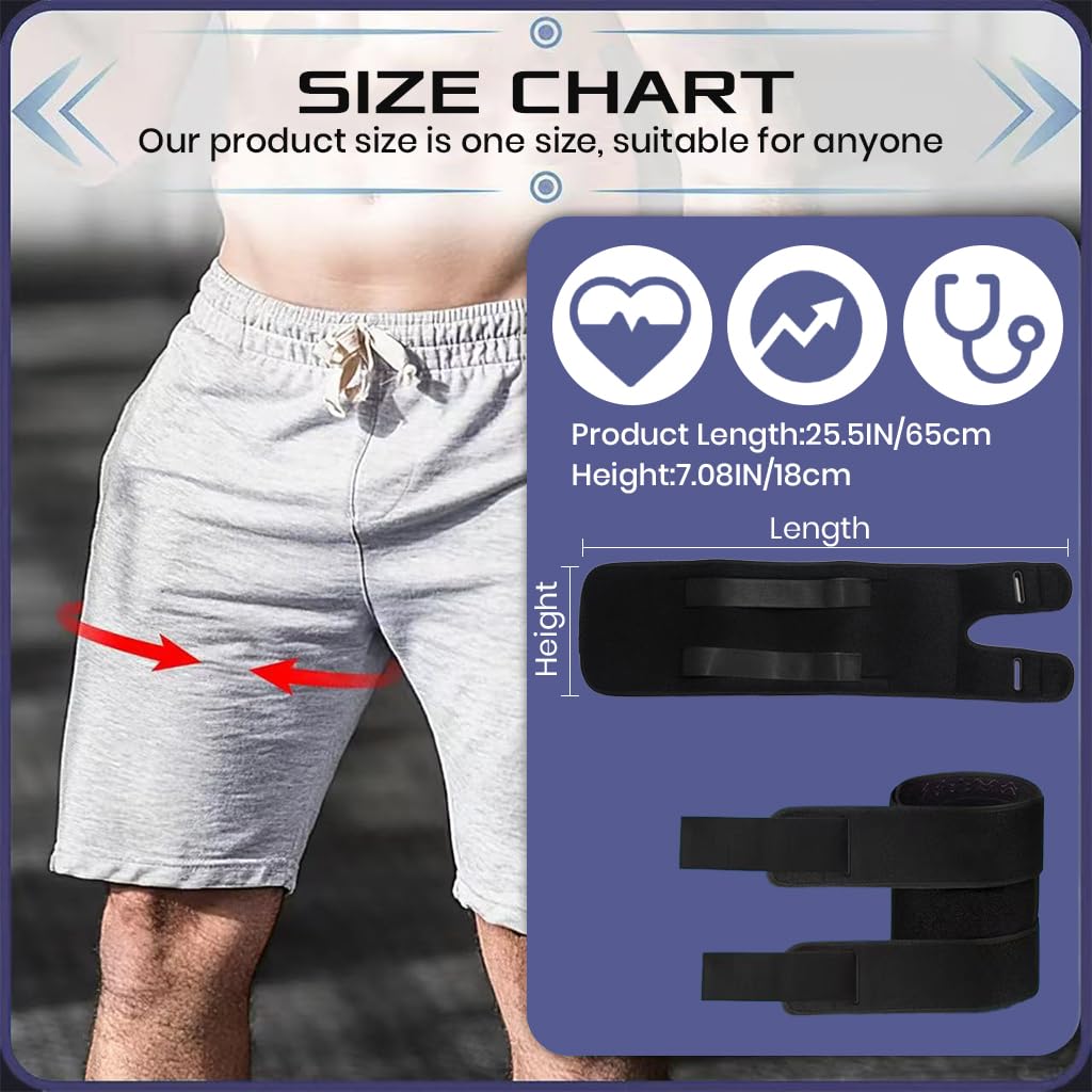 HANNEA Hip Brace for Muscle Recovery and Sciatica Relief featuring Adjustable Compression Wrap