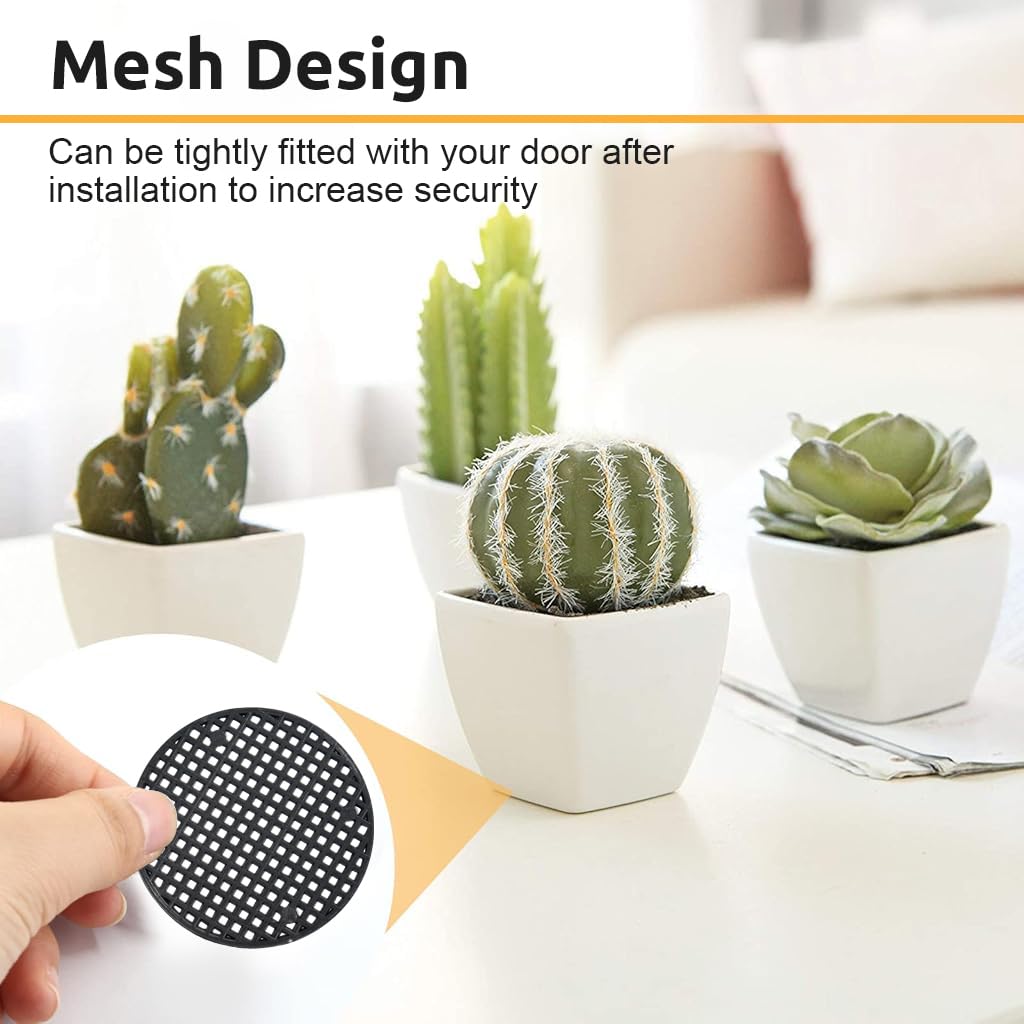 HASTHIP Flower Pot Hole Mesh Pad for Bonsai and Succulent Drainage 100 pcs 7.5 cm Plastic | Reusable Soil Retention Screen