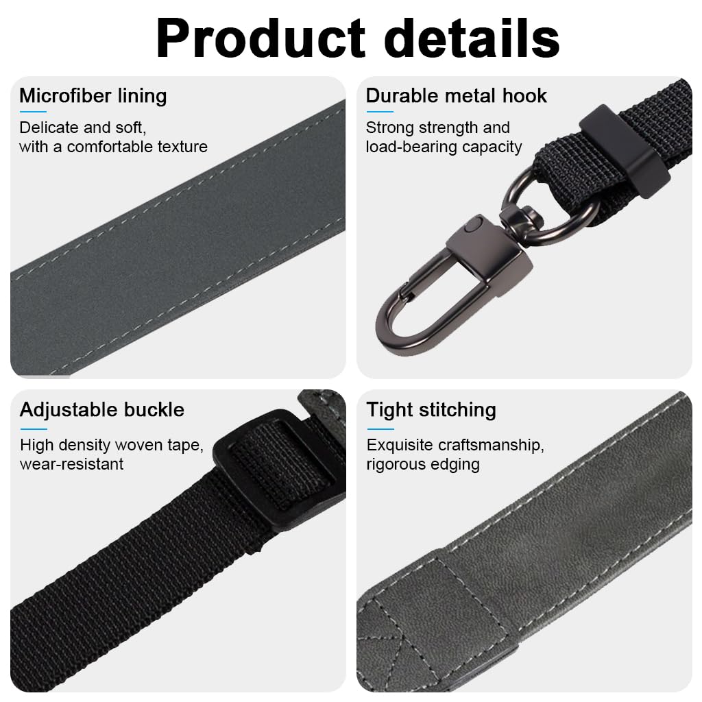 ZORBES Neck Strap Lanyard for DJI RC and RC Pro Controllers featuring Dual Adjustable Buckle and 23.6–29.5 in Range | Soft Nylon PU Patchwork Design