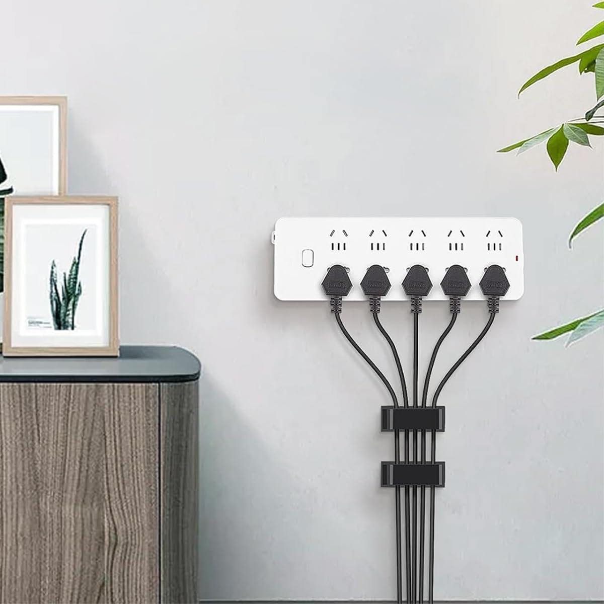 HASTHIP Cable Management Clips for Wall and Desk with Self Adhesive Backing 50Pcs | Tidy Wire Organizer