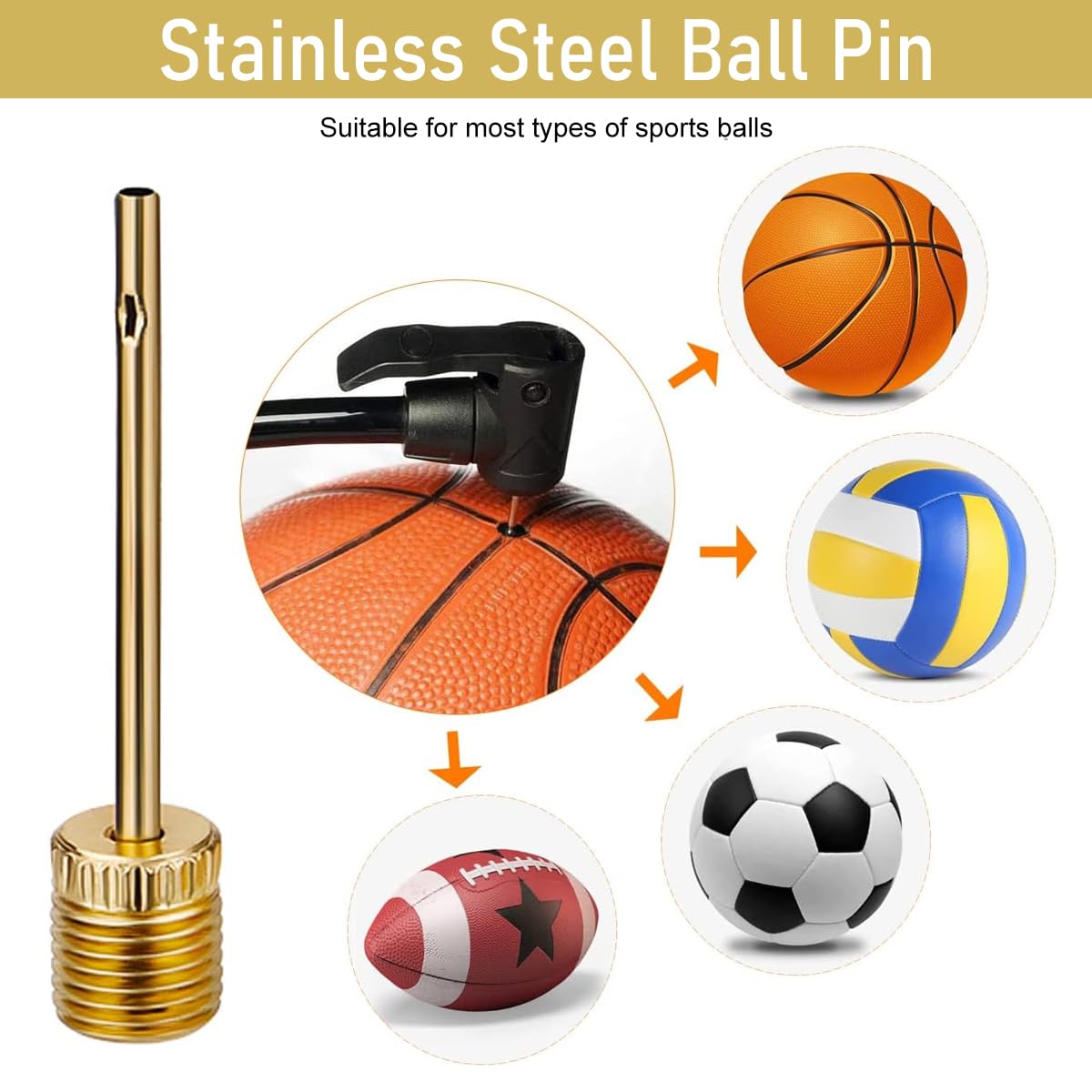 STHIRA Bicycle Pump Adaptor Set for Presta and Schrader Valves featuring 16 Brass Pieces | Universal Inflation Accessories