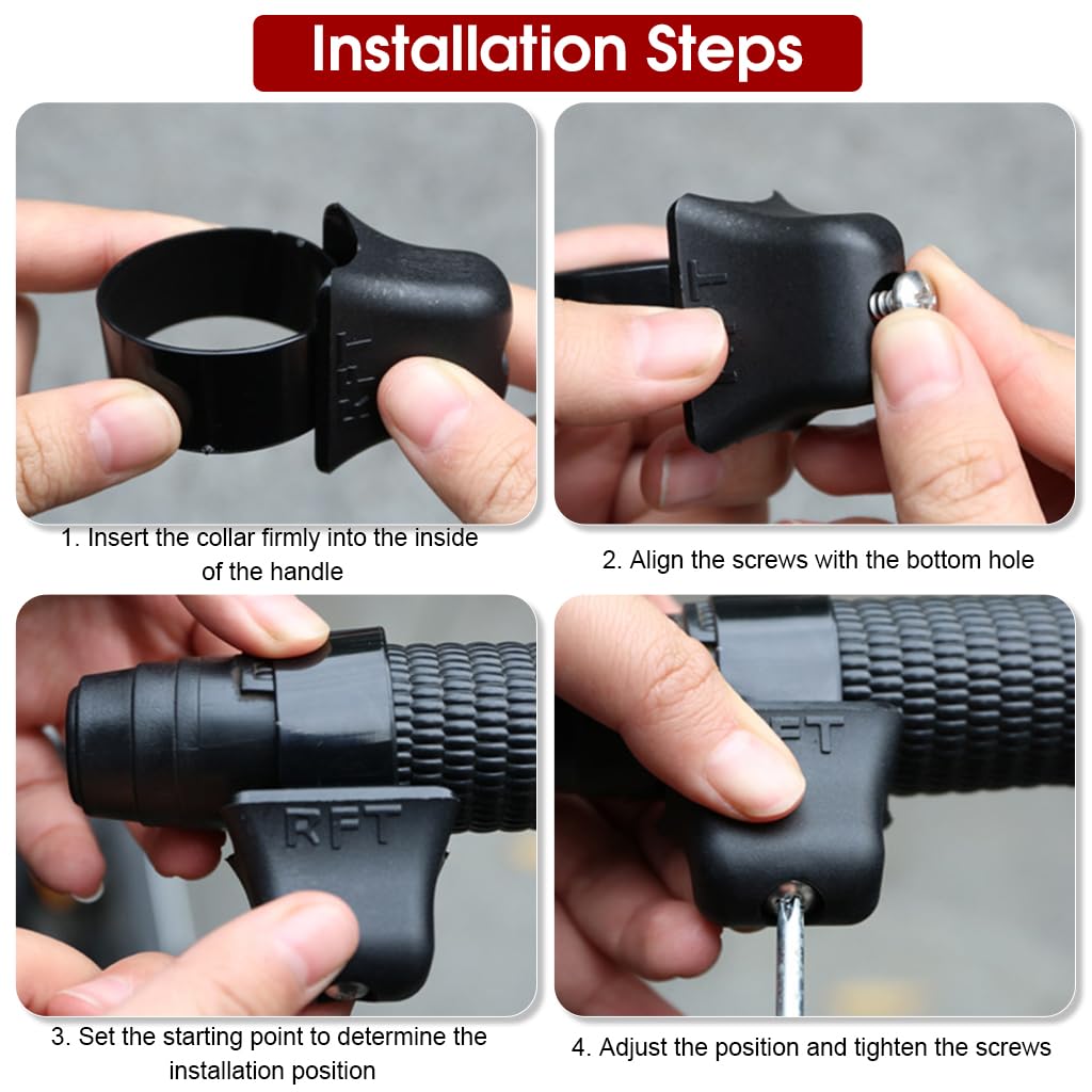 STHIRA Throttle Lock Cruise Control for 7/8 in Handlebar featuring Throttle Assist | 2PCS Set for Long Motorcycle Rides