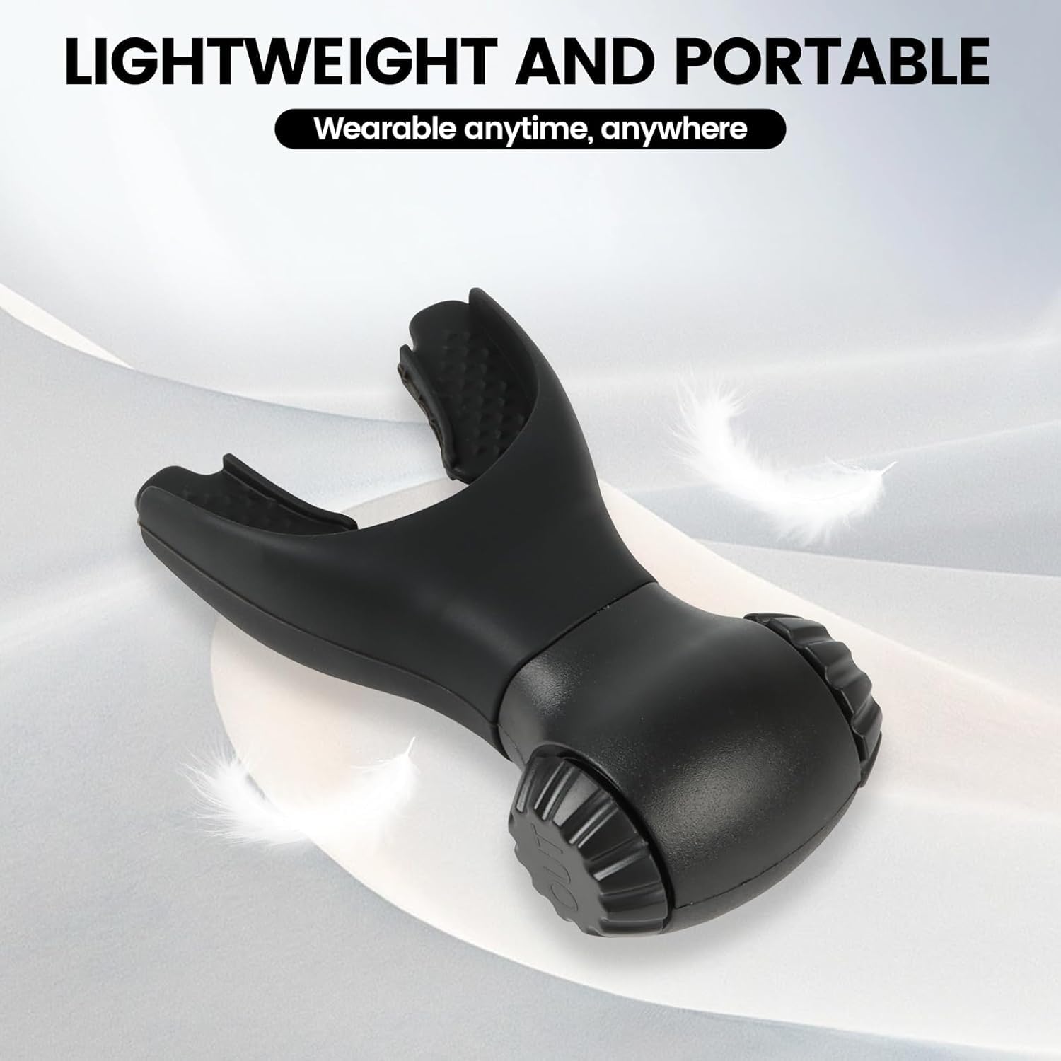 Proberos Breathing Trainer for Lung Exercise and Fitness with Dual Resistance Knobs | Black