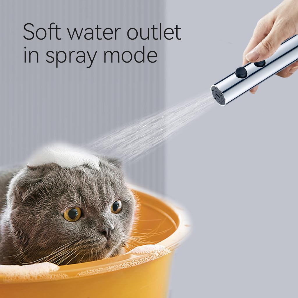 HASTHIP Handheld ABS Sprayer for Toilet Bidet and Kitchen Sink featuring Dual Mode 5.9 in Design