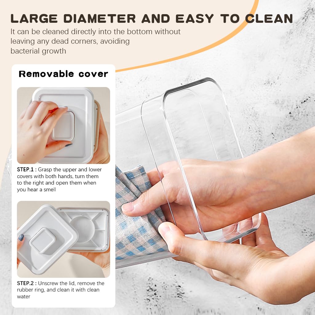 SNOWIE SOFT Baby Formula Dispenser 1700ml with Airtight Lid and Scoop | BPA Free PP Storage Container