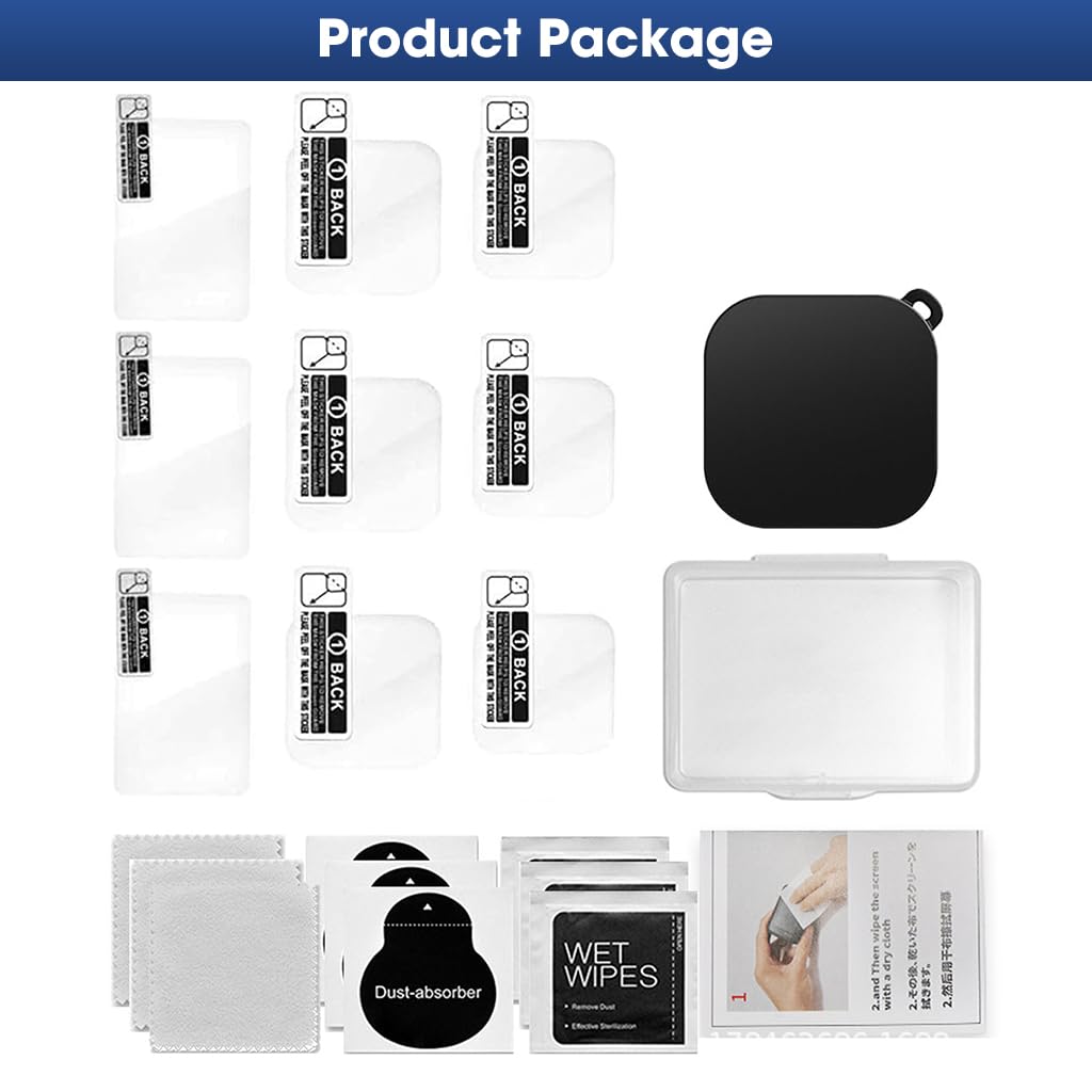 ZORBES Screen Protector for GoPro Hero 13 Black 10PCS 9H Tempered Glass with Silicone Lens Cover