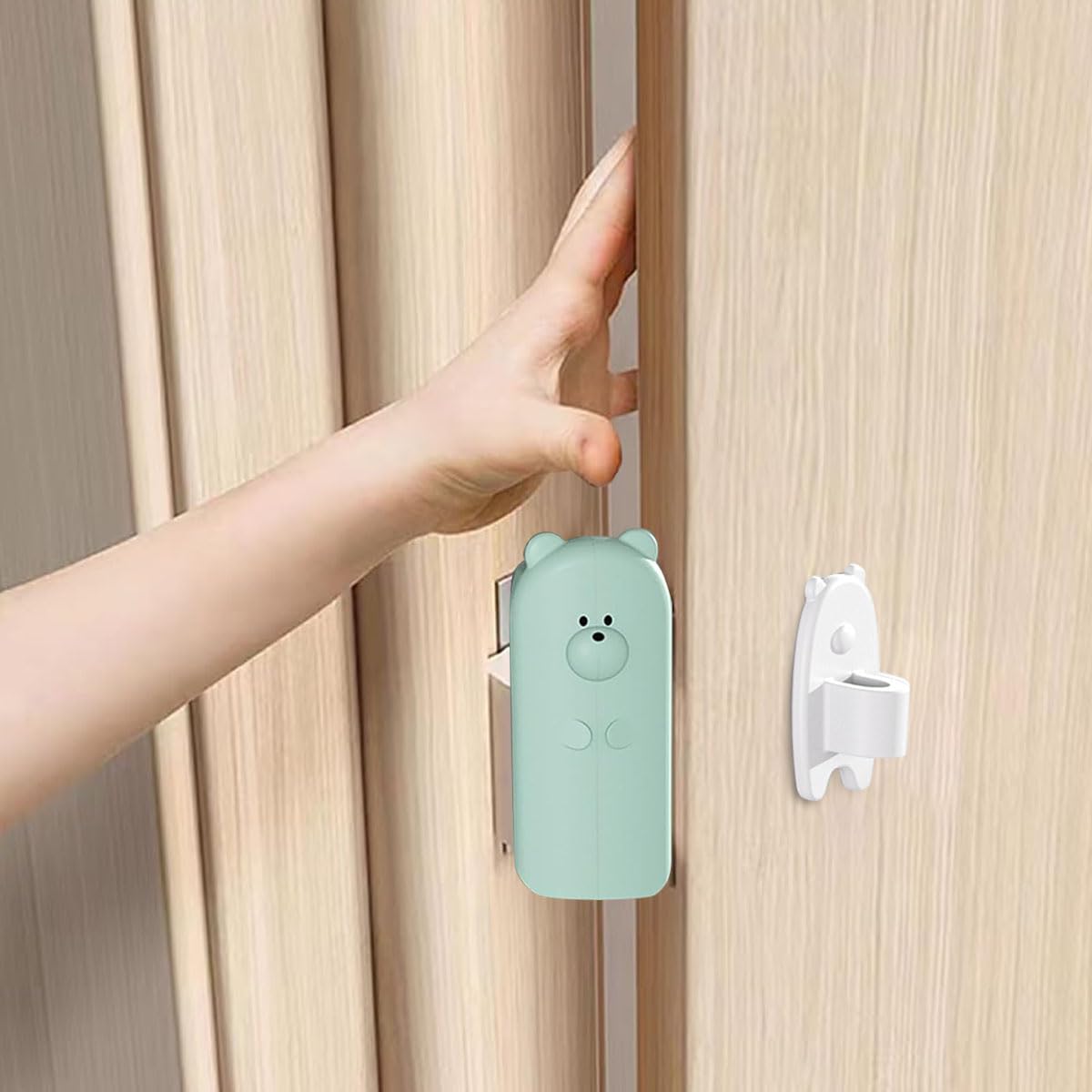 SNOWIE SOFT Silicone Door Pinch Guard for Baby Safety featuring Removable 8pcs Set | Universal Fit for Home Doors
