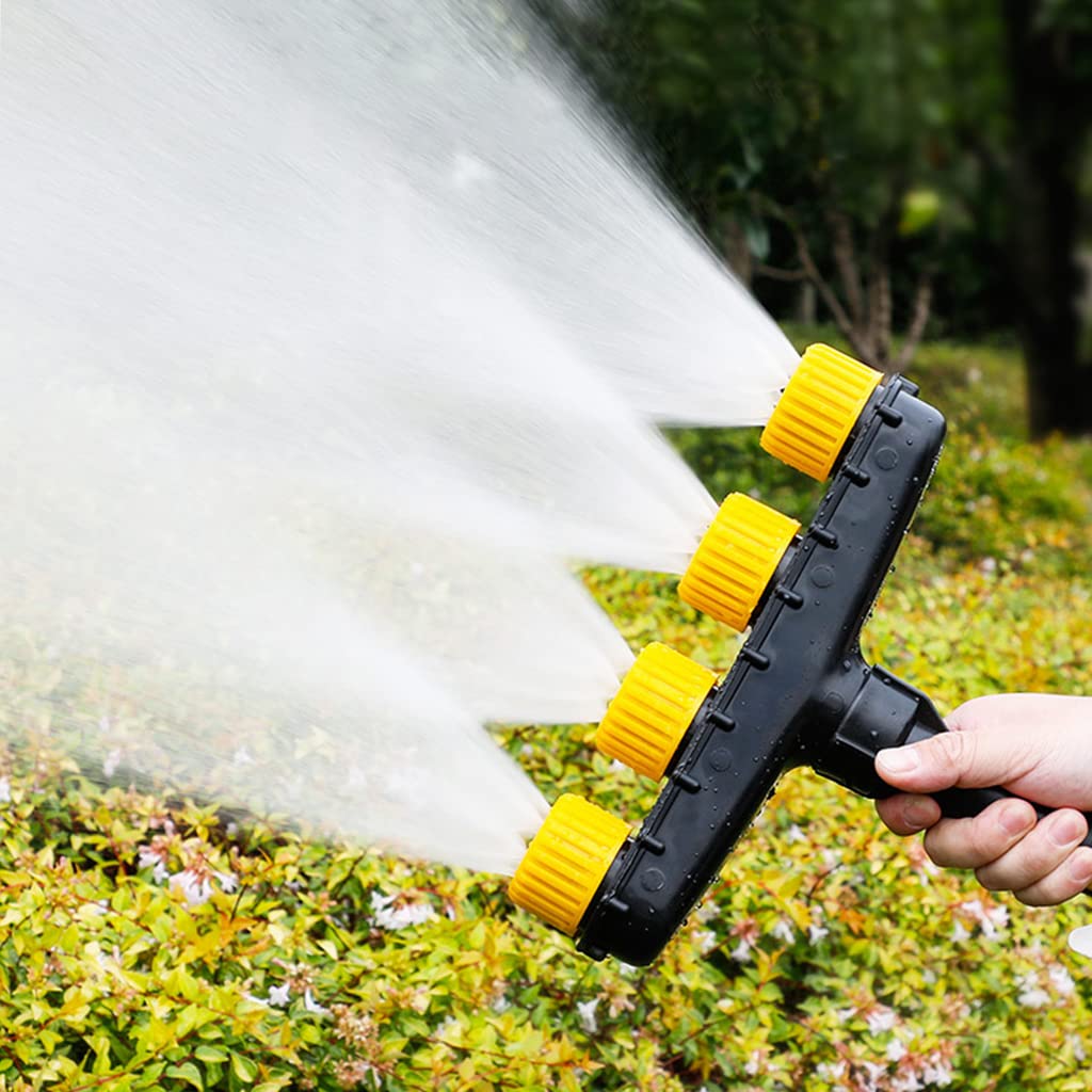 Supvox Garden Water Sprayer for Lawn and Farm with 4 Nozzle 5 Hole Design | Flow Control