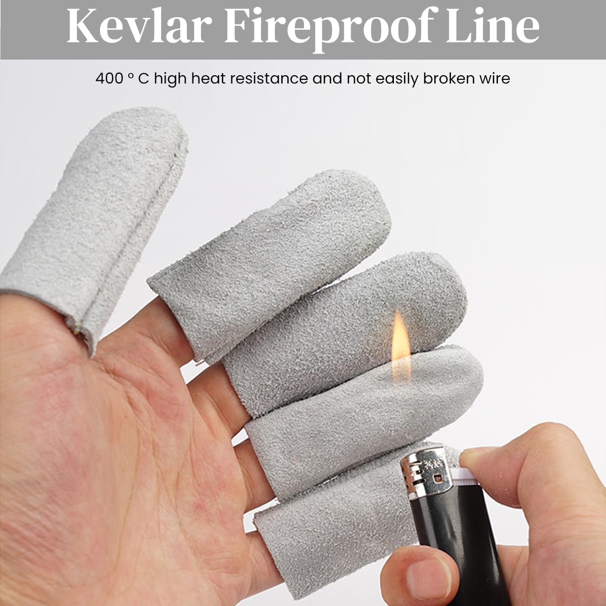 Supvox Finger Cots for Crafting and Carving with Thickened Flocking Fabric | 10Pcs One Size