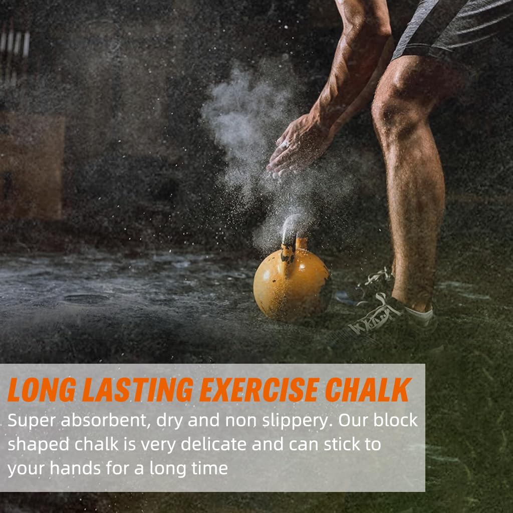 Proberos Chalk Block for Climbing and Gym with 99.5% Magnesium Carbonate | 50g Low Dust Grip