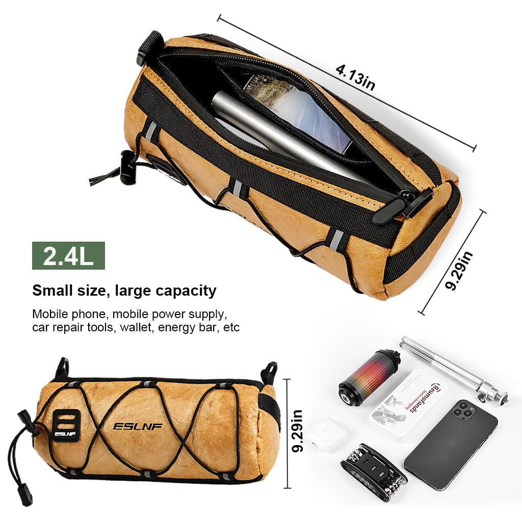 Proberos® Fashion Bike Bag Handlebar Bag Waterproof Large Capacity Bike Tube Bag for Bike with Detachable Shoulder Belt Multi Fashion Outdoor Riding Bag Shoulder Bag