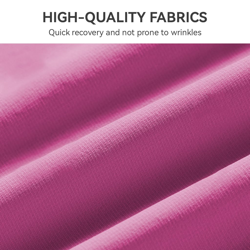 Venzina Women's UPF 50+ Sun Shirt for Hiking and Travel with 4-Way Stretch Mesh | Rose Red