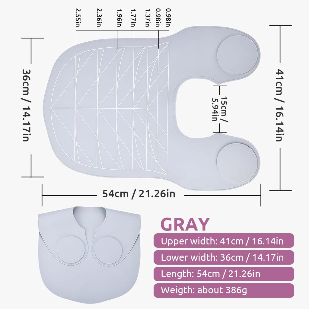 MAYCREATE Silicone Hair Cutting Collar for Salon Use with Guiding Lines | Waterproof and Easy to Clean