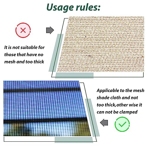 Optifit® 30pcs Clip for Fixing Net Cover in Place, Plastic Universal Clip for Fixing Sunshade, Bird Netting, Shade Net Cover for Gardening and Agriculture