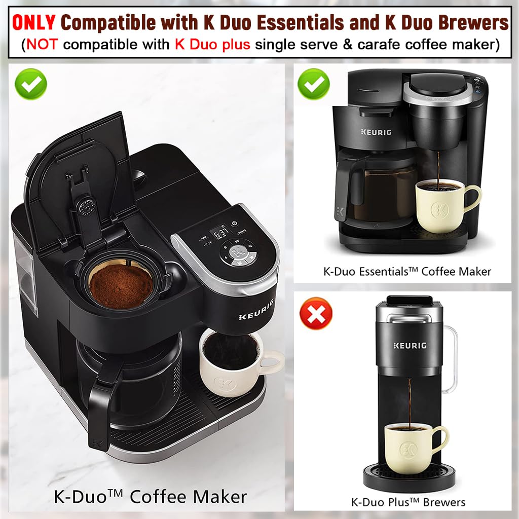 Supvox Coffee Filter Basket for 4-5 Cup Makers with 3.5 in Diameter Mesh and Handle | Reusable Stainless Steel