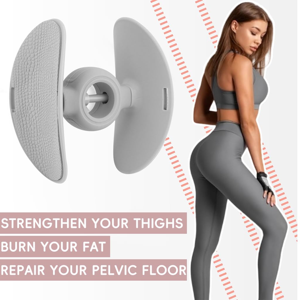 Proberos Pelvic Thigh Exerciser for Inner Thigh and Hip Training with 8–20kg Adjustable Resistance | Rotatable EVA Pad and Durable PP Build