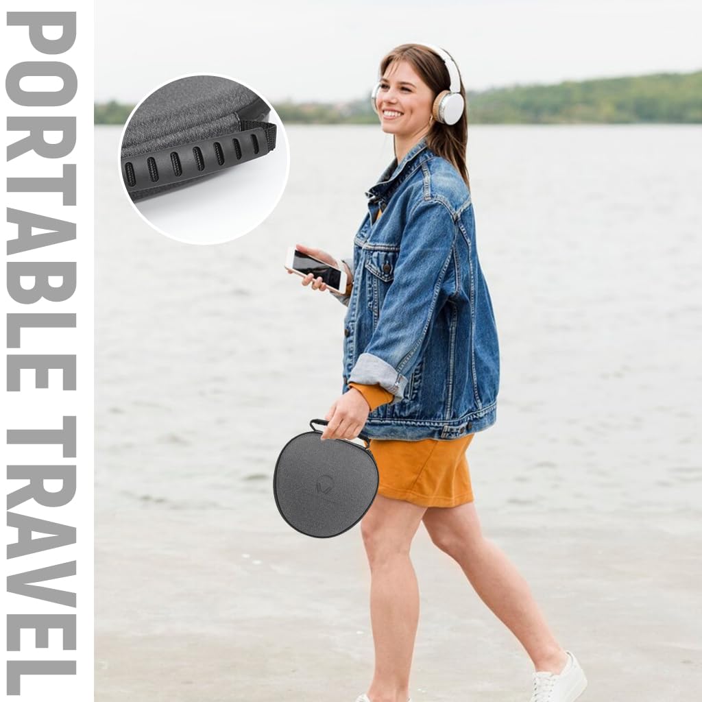 ZORBES Travel Case for AirPods Max featuring Magnetic Sleep Mode and 22×22×11 cm EVA Shell