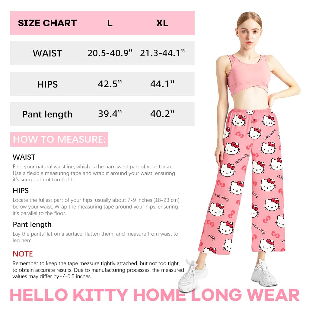 SANNIDHI Pyjama Pants for Women featuring Cartoon Kawaii Cat Print and Ultra Soft Cotton | 3PCS Set