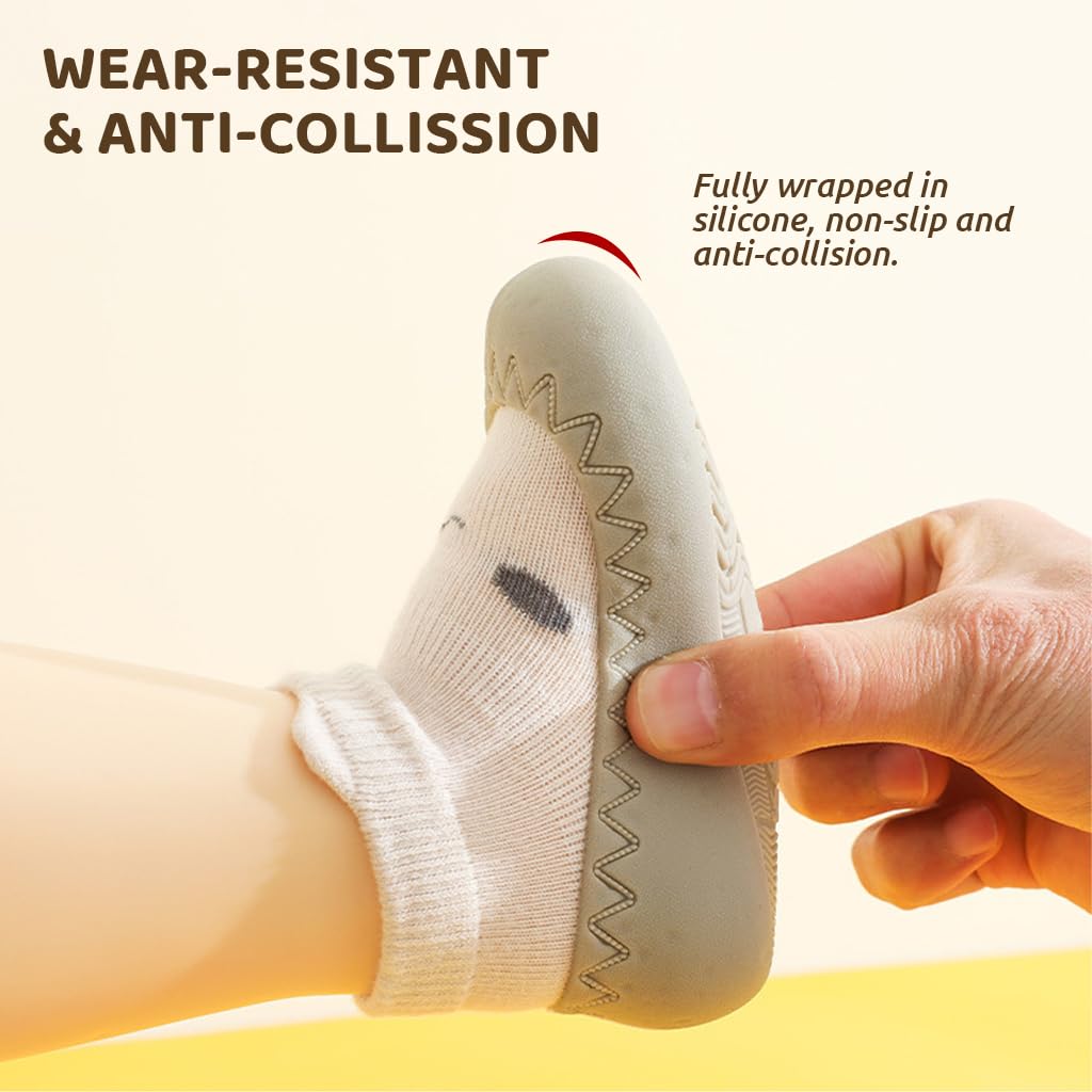 SNOWIE SOFT Winter Baby Shoes for 6–12 Months with Anti Skid Rubber Sole and Plush Liner