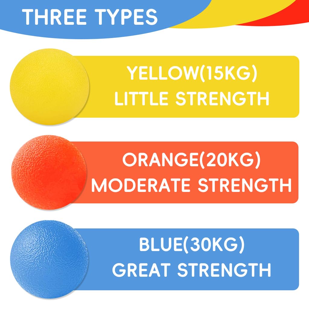 Proberos Squeeze Balls for Stress and Anxiety Relief featuring Textured Silicone 2 in Set | Pocket Grip Strength Training and Finger Exercise