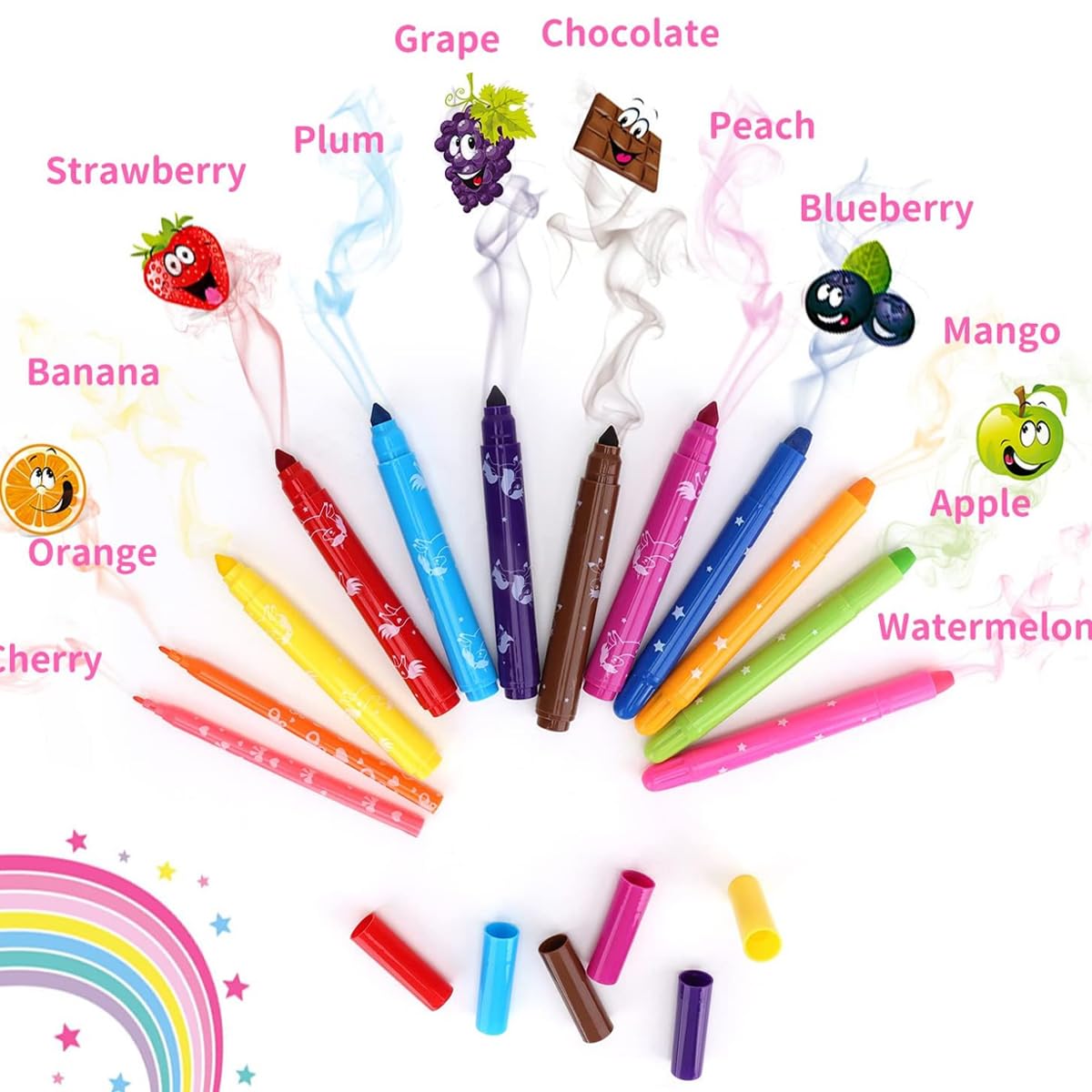 PATPAT Acrylic Markers Set for Kids with 44 Pcs Washable Non-Toxic Pens | Unicorn Gift for Girls