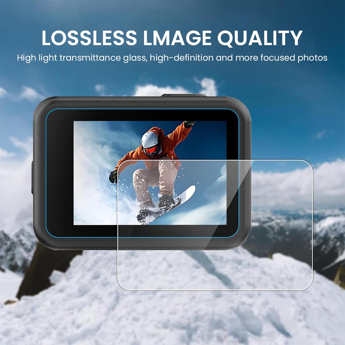 ZORBES Screen Protectors for GoPro HERO 13 with 9H Tempered Glass and HD Anti Glare | 3PCS Set