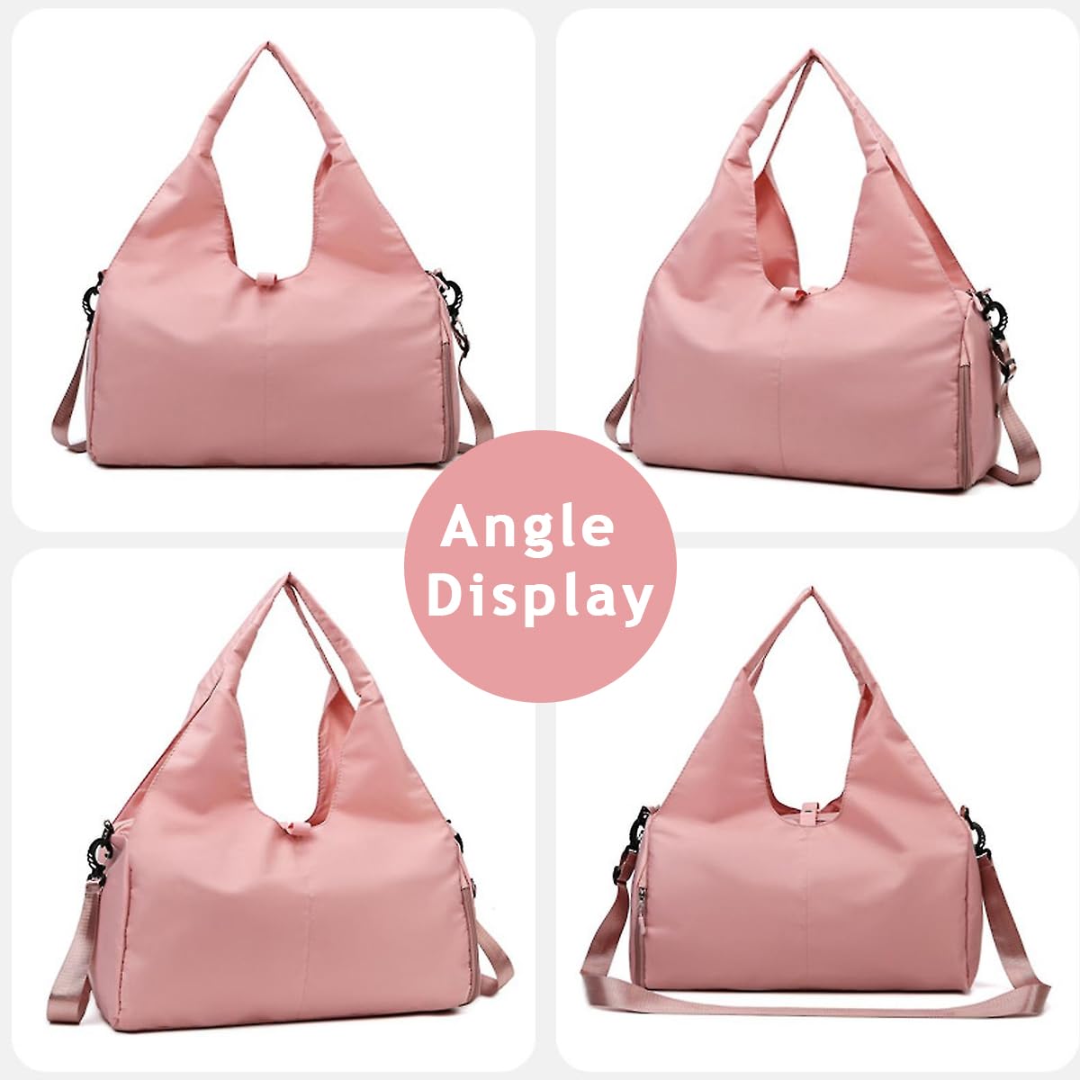 PALAY Women Satchel Handbag for Travel and Gym with Shoes Compartment and Waterproof Oxford Fabric 41x21x25cm