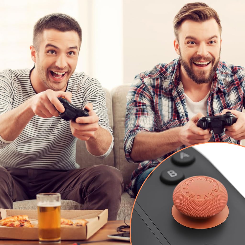 ZORBES Thumb Grips for Switch Joy-Con featuring 3 Pairs Anti-Slip Silicone Caps | Enhanced Gaming Control