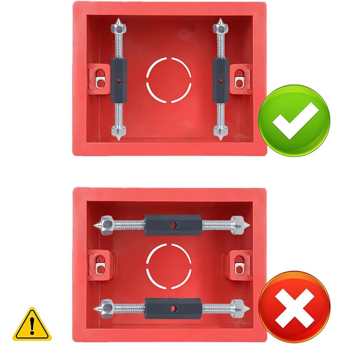 Serplex Electric Wall Socket Repair Kit with 10 Insulation Pillars and Wrench Tool for 86mm Faceplates