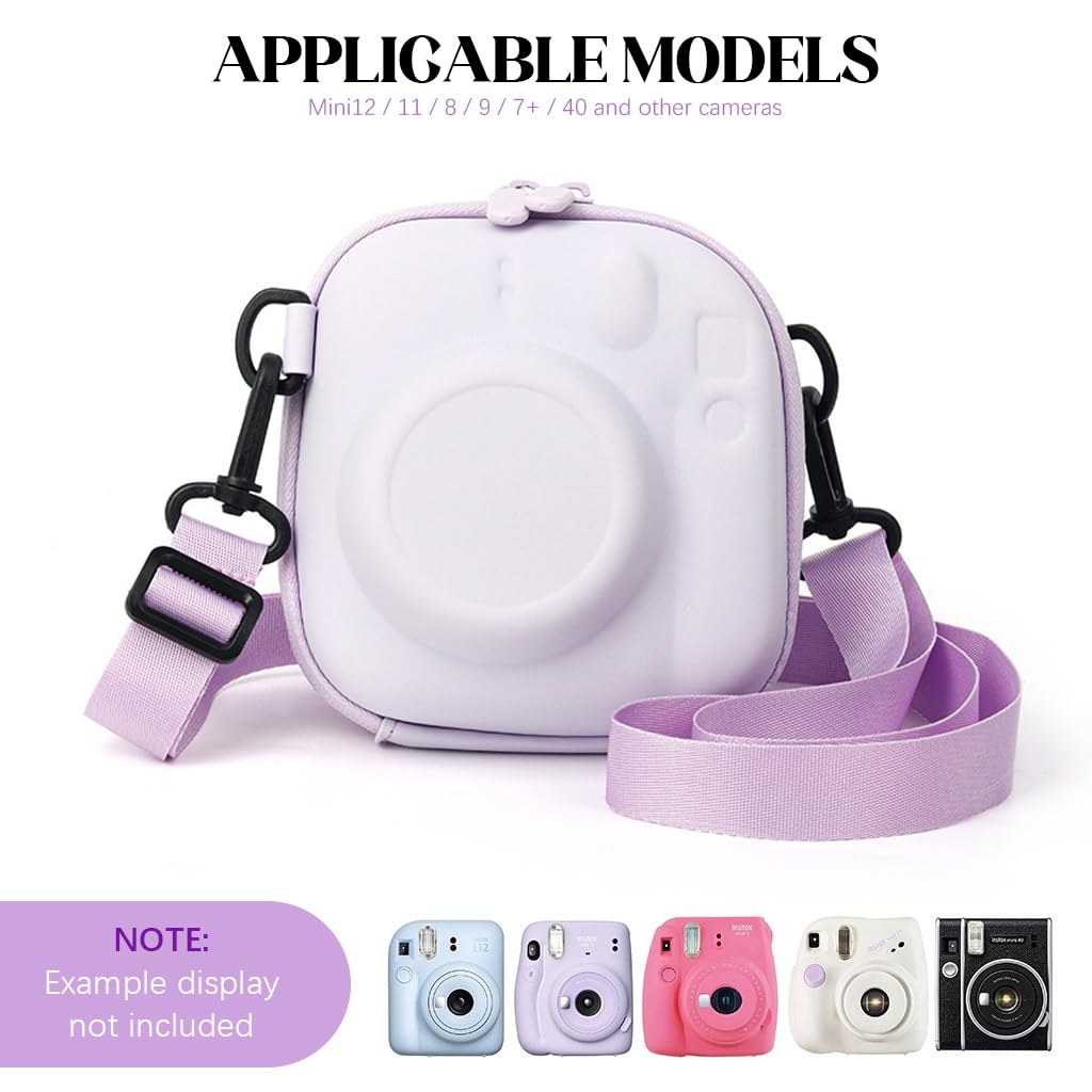 ZORBES Camera Case for Fujifilm Instax with Lens Protection and Mesh Pockets 14x8.5x14cm | Waterproof PU Design