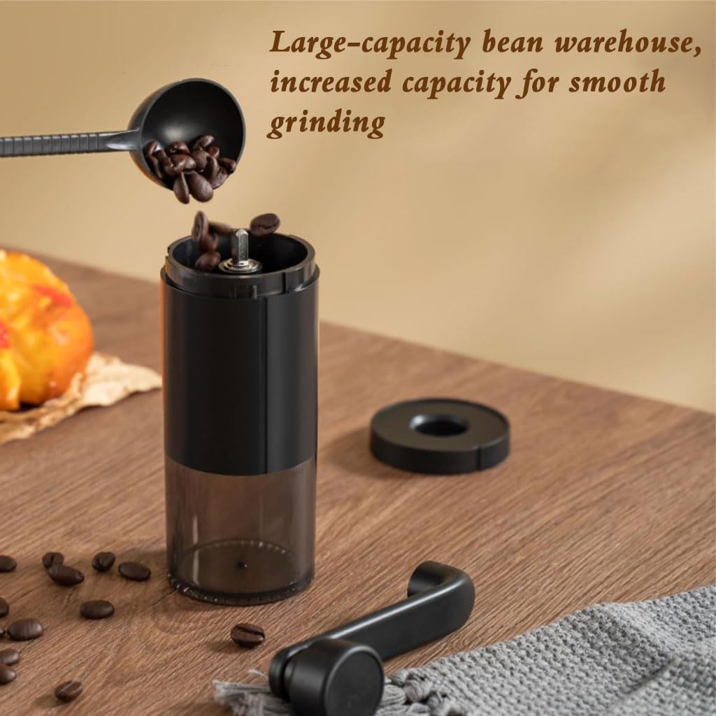 Supvox Manual Coffee Grinder for Home Brewing with Adjustable Settings and Sleek Design