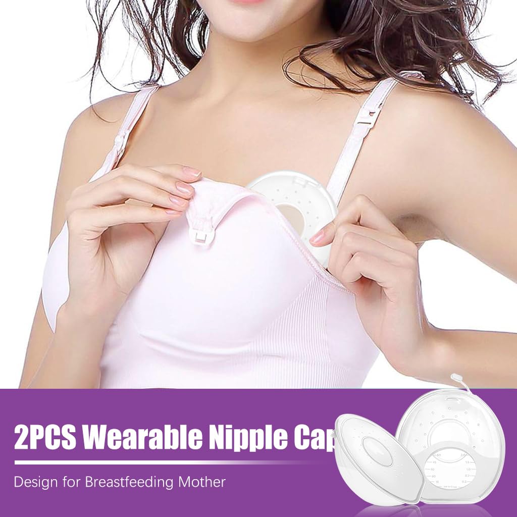 SNOWIE SOFT Wearable Nipple Cap for Breastfeeding with 3.0cm Fit and Air Vent | Silicone Nursing Cup