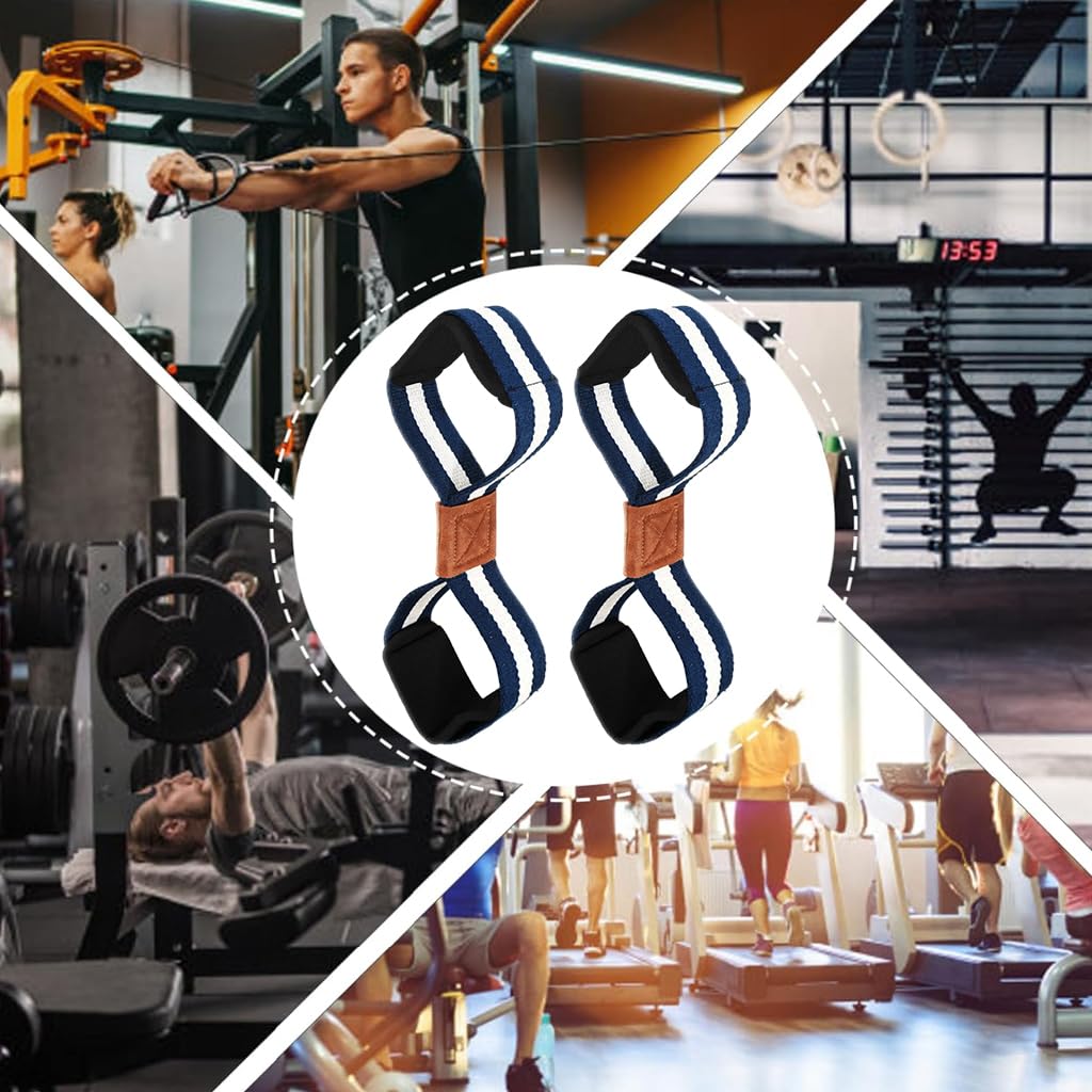 Optifit Deadlift Strap for Gym and Weight Lifting with Figure 8 Loop Design and EVA Padding