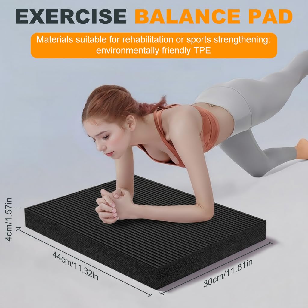 Proberos Exercise Balance Pad for Yoga and Therapy with 4cm Cushion | High Resilience TPE 40x33cm