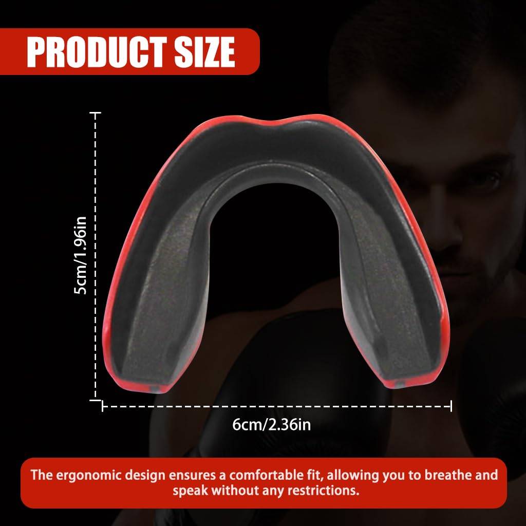 Proberos® Sports Mouth Guard, Mouthguard Teeth Guard High-density Moulded Mouthguard, Professional Sports Mouthguards for Boxing, Football, MMA, and More